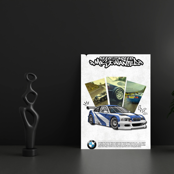 Need for Speed BMW Poster – Premium Car Wall Art | POSTERYHUB