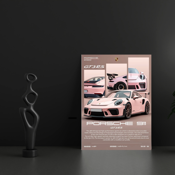 Porsche Wall Poster – Luxury Sports Car Art Print | POSTERYHUB