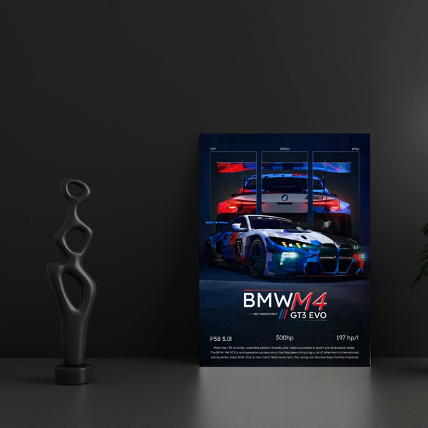 BMW M4 Poster – Premium Sports Car Wall Art | POSTERYHUB