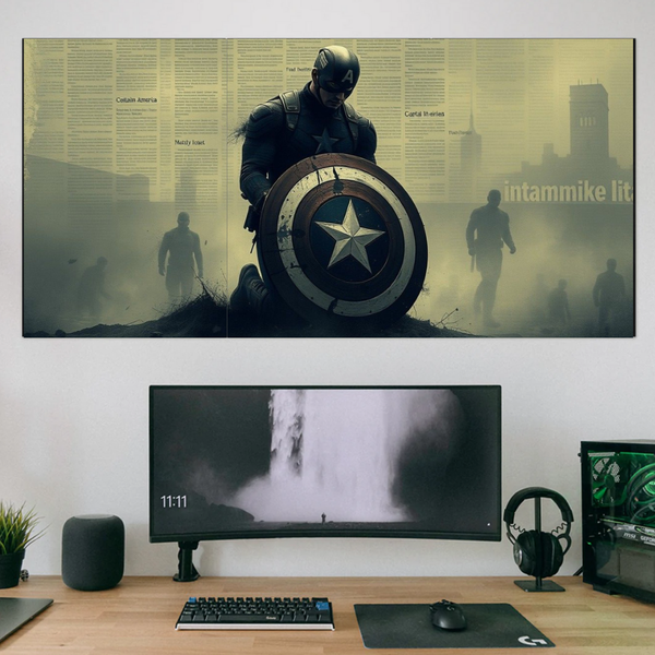 Captain America Split Poster Set of 3 – Wall Art | POSTERYHUB
