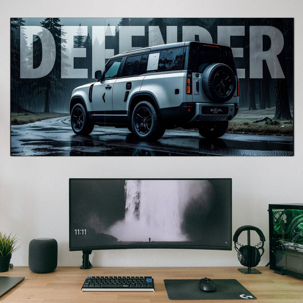 Defender Split Poster Set of 3 – Wall Art | POSTERYHUB